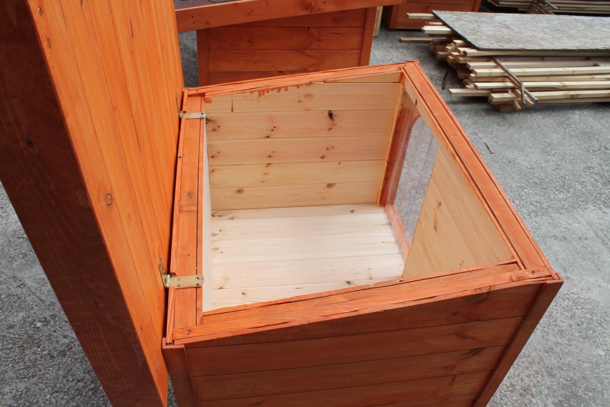 Dexter isolierte Hundehütte